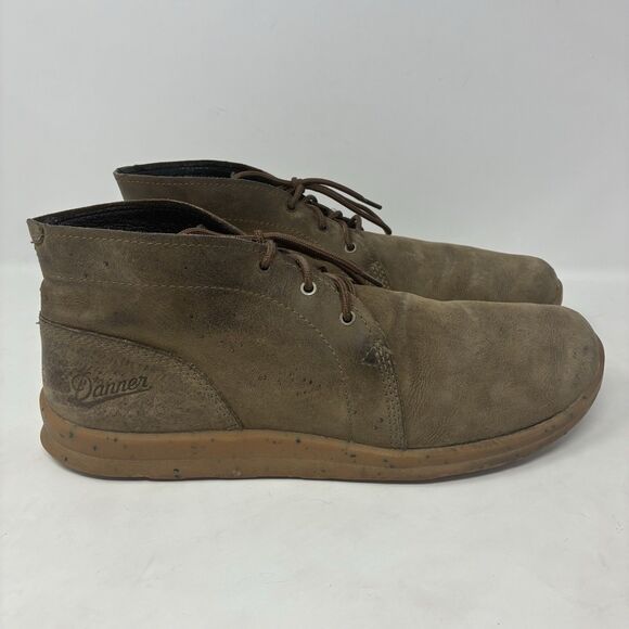 Danner Boots Mens 10 D Pilgrim Chukka Bracken Leather Shoes Brown Suede 37641 main image 7